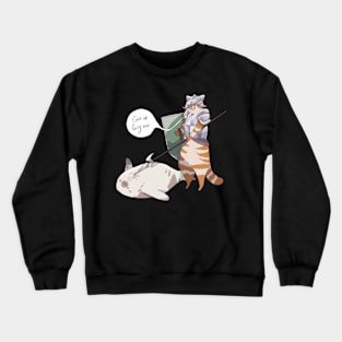 Cat with a spear Crewneck Sweatshirt